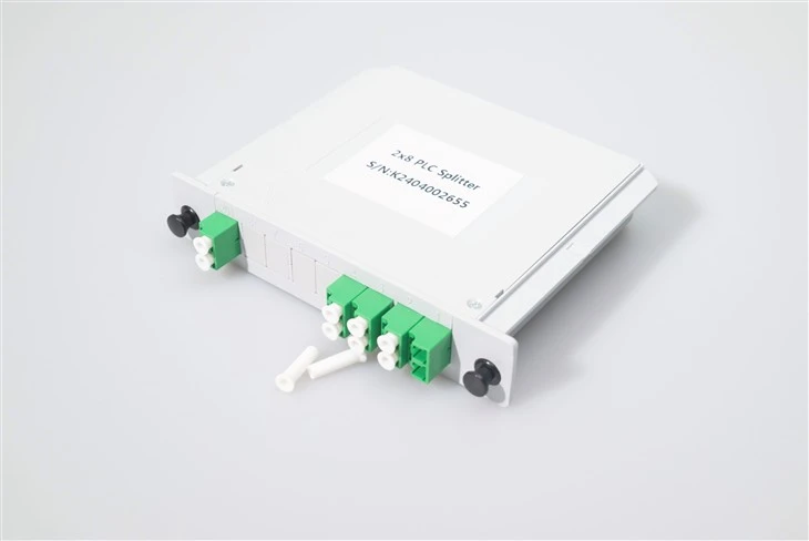 2*8 PLC Fiberoptisk splitterkassette SC APC
