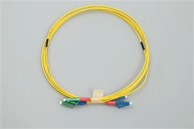 Fiberoptisk patchledning Lc apc til lc upc Duplex Gul